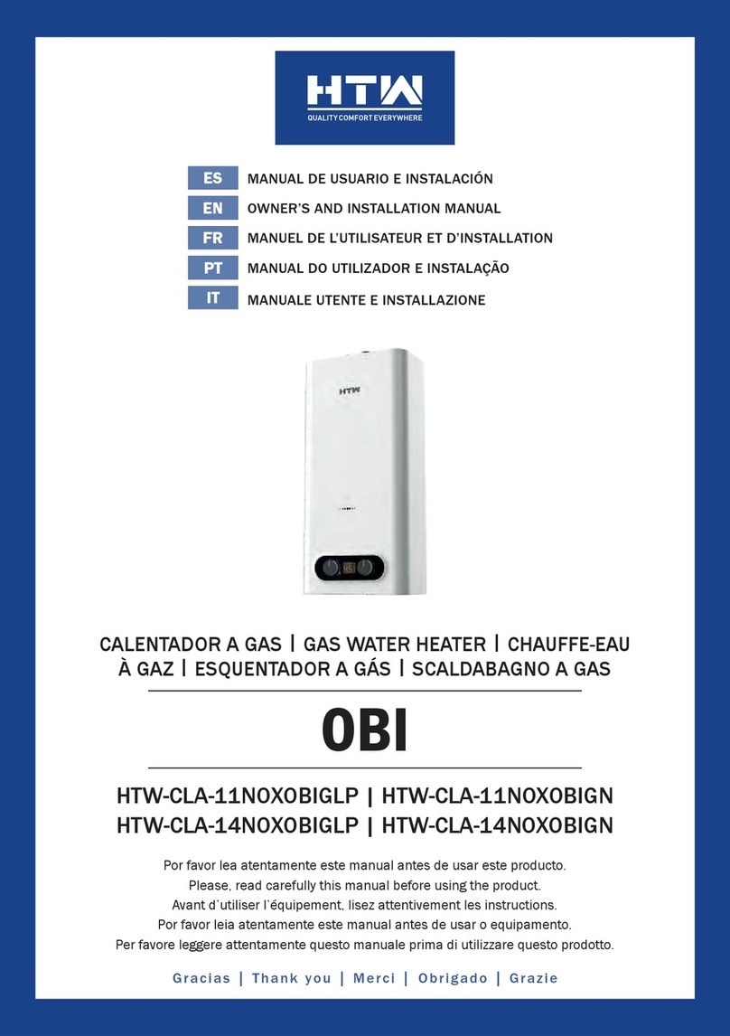 HTW HTW-CLA-11NOXOBIGLP Owners and installation manual