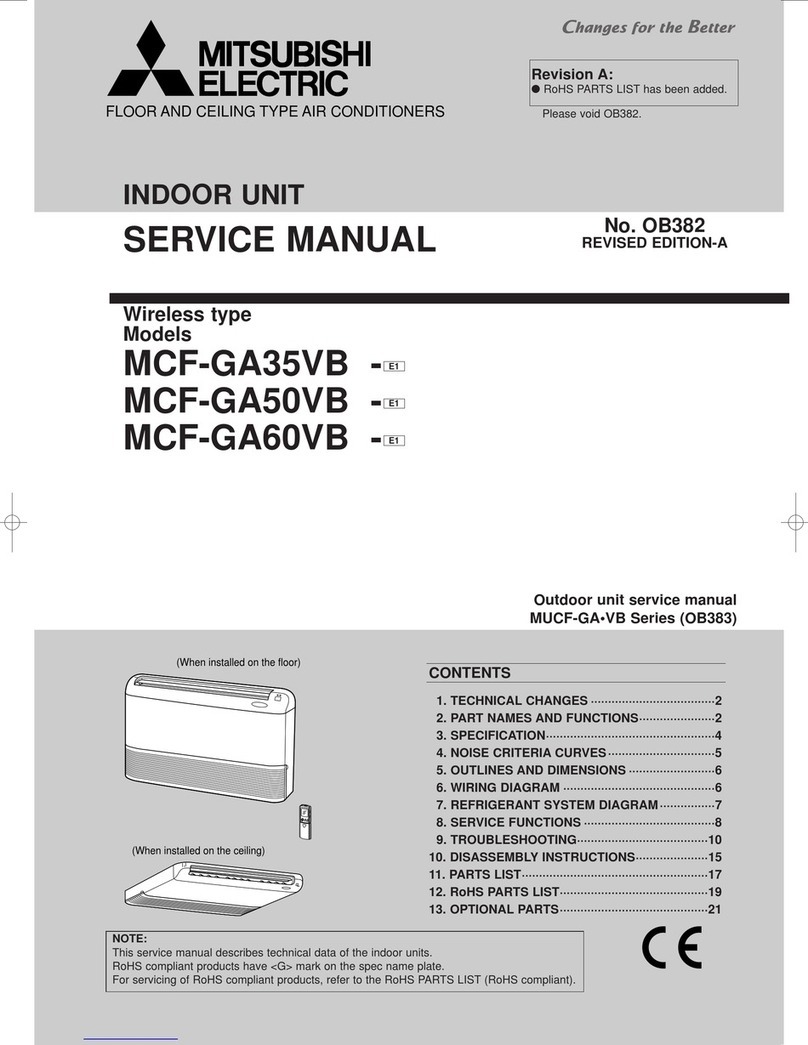 Mitsubishi Electric MCF-GA50VB-E1 Service manual