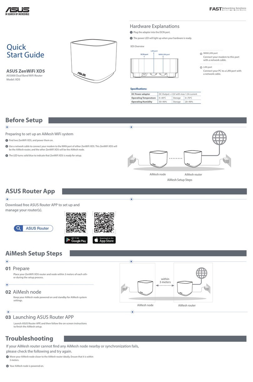 Asus ZenWiFi XD5 User manual Asus ZenWiFi XD5 User manual