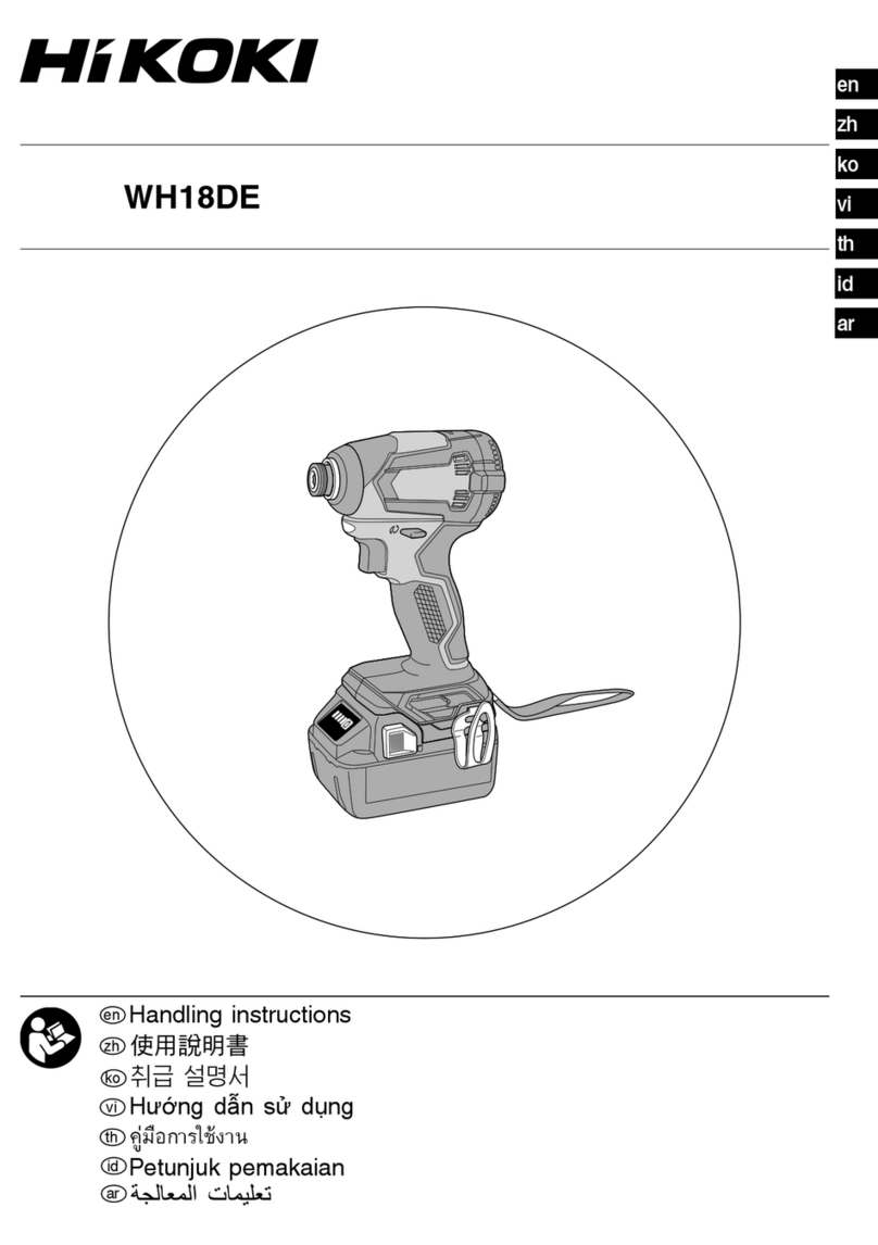 HIKOKI WH 18DE User manual
