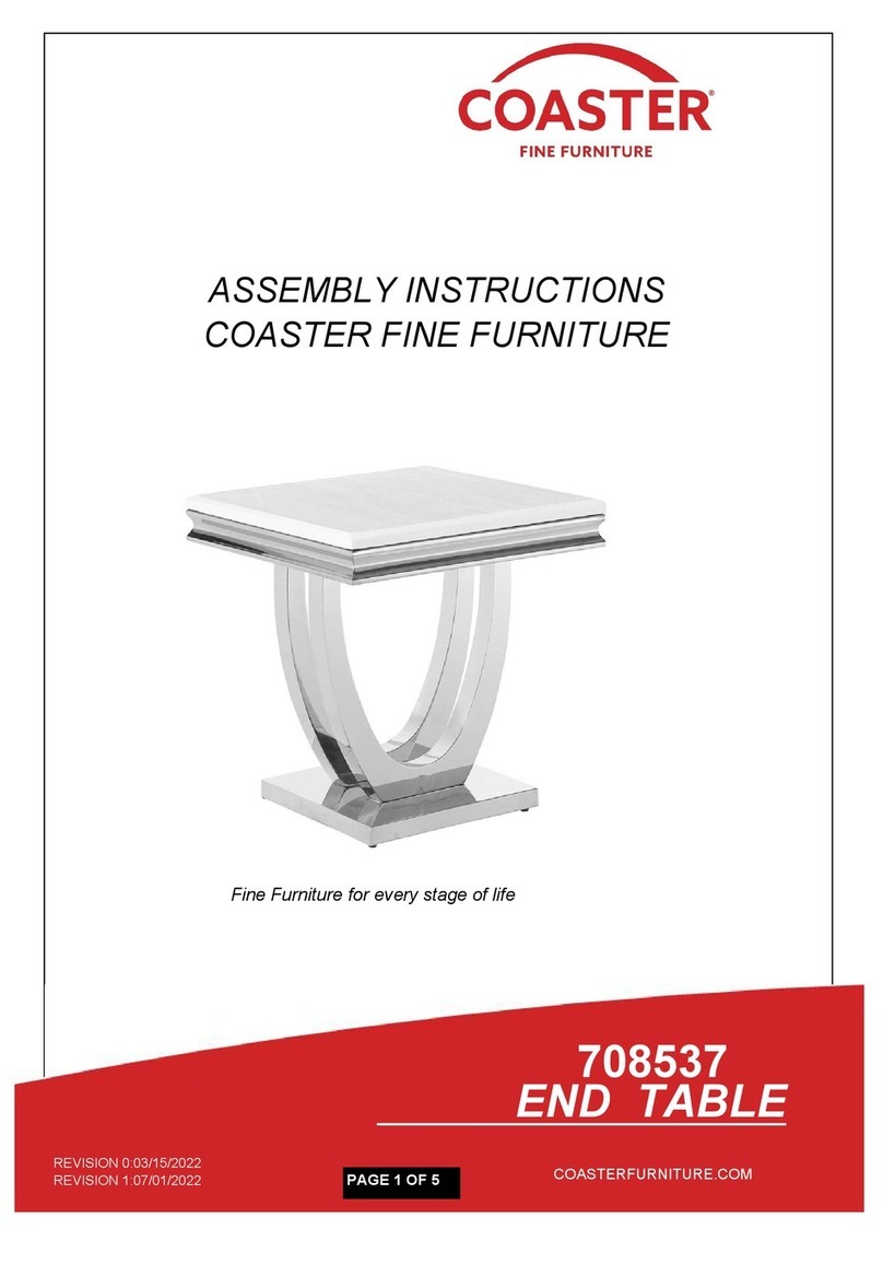Coaster Adabella 708537 Assembly instructions Coaster Adabella 708537 Assembly instructions