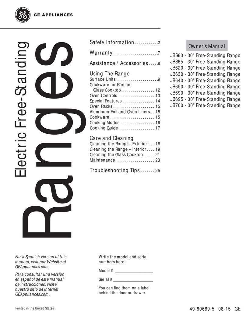 GE JB620 User manual