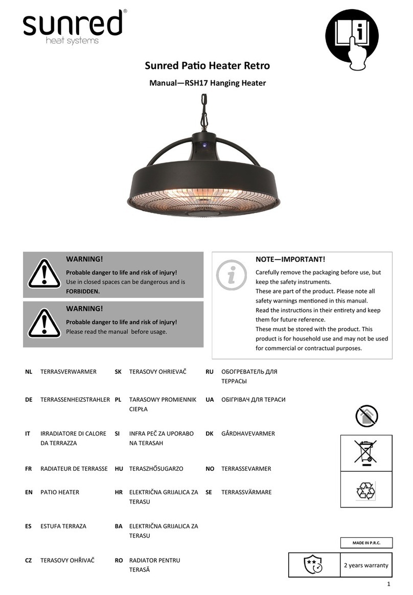 out trade Sunred RSH17 User manual