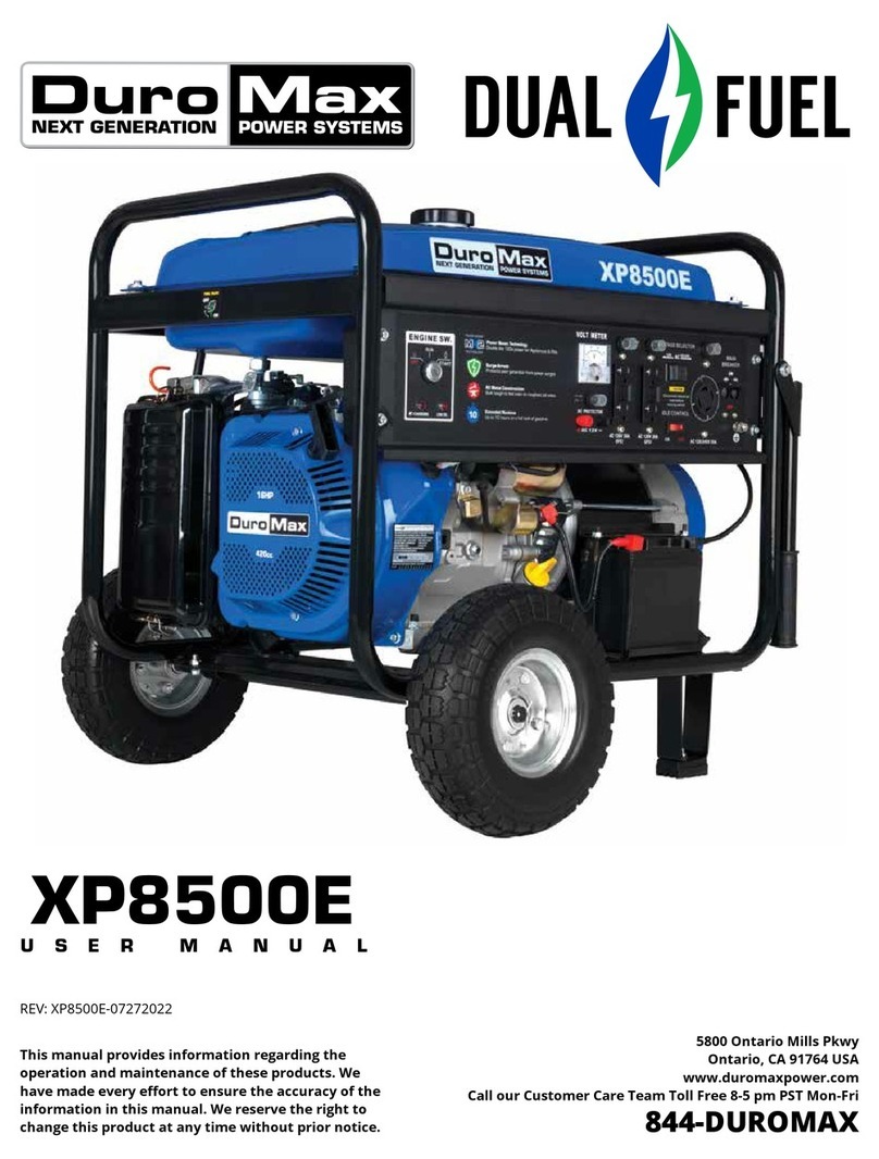 DUROMAX XP8500E user manual