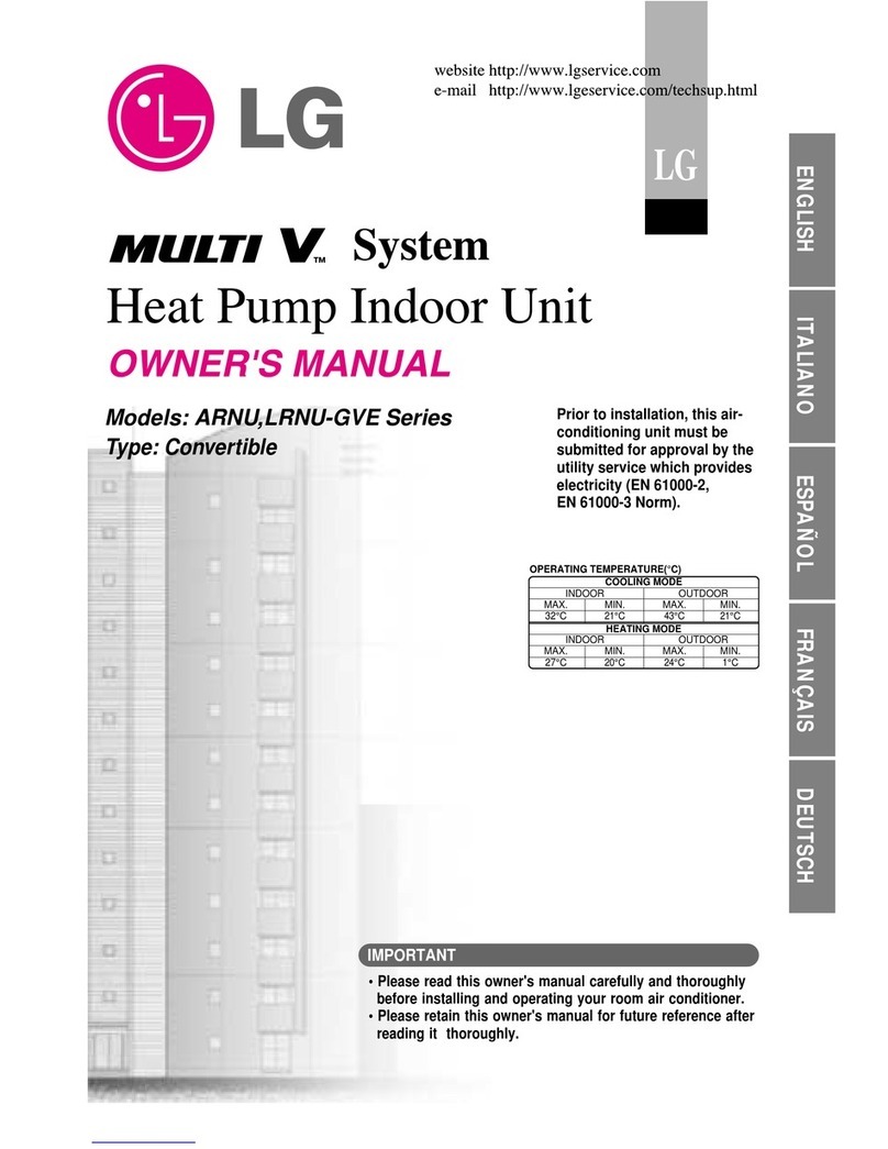 LG MULTI V ARNU-GVE Series User manual