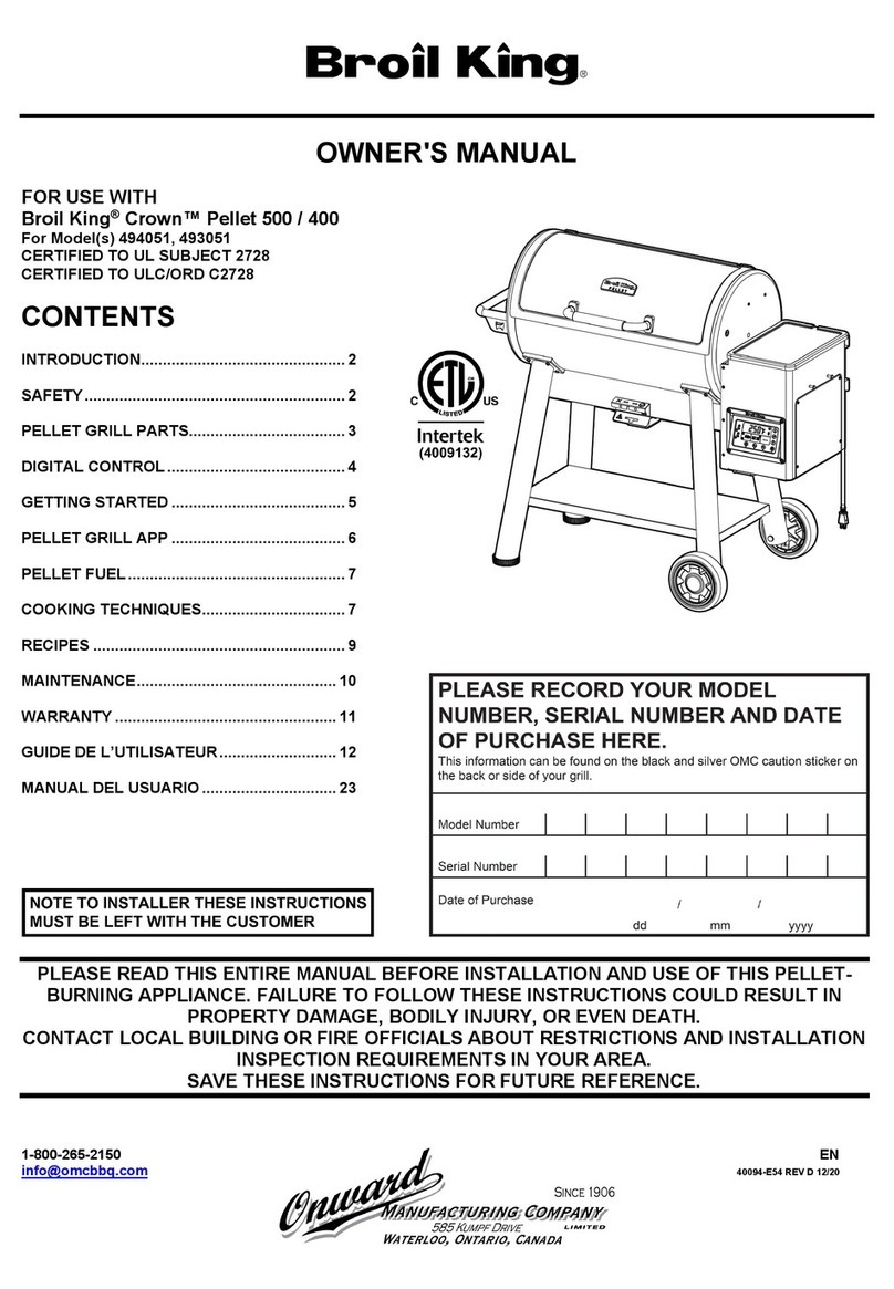 Broil King Crown Pellet 500 User manual