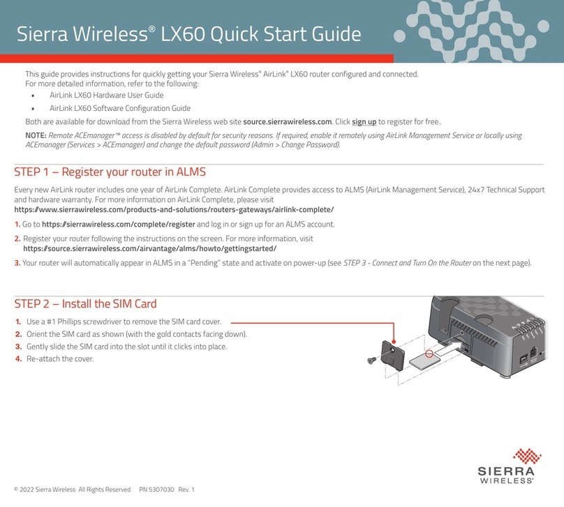 Sierra Wireless LX60 User manual