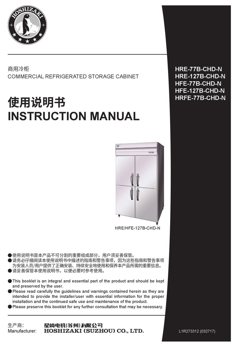 Hoshizaki HRE-77B-CHD-N User manual