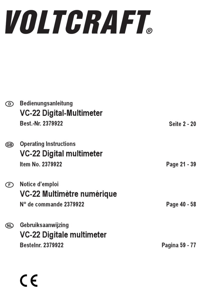 VOLTCRAFT VC-22 User manual