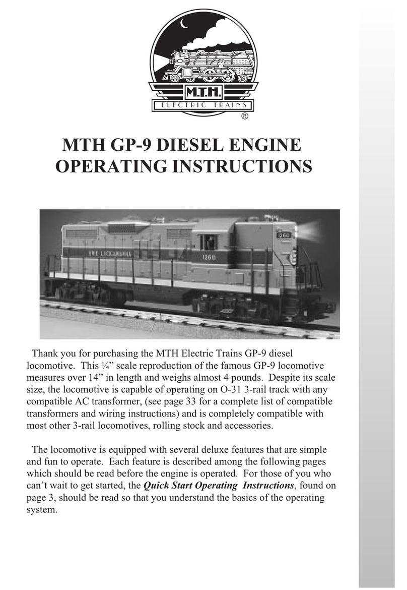 MTHTrains PREMIER GP-9 Diesel Engine User manual MTHTrains PREMIER GP-9 Diesel Engine User manual