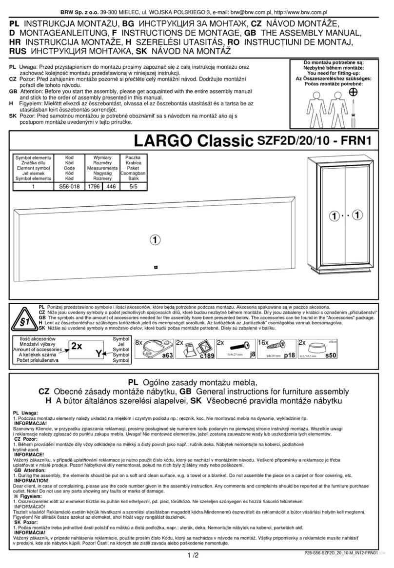 BLACK RED WHITE LARGO Classic SZF2D/20/10 User manual