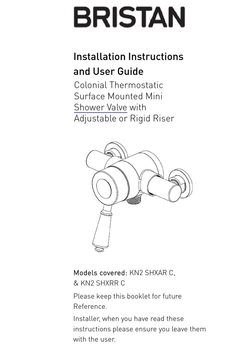 Bristan KN2 SHXAR C Mounting instructions