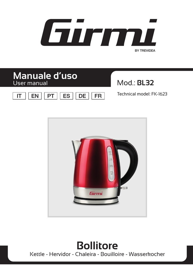 TREVIDEA Girmi BL32 User manual TREVIDEA Girmi BL32 User manual