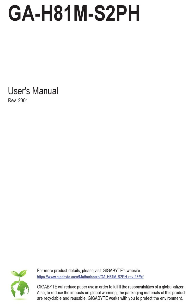 Gigabyte GA-H81M-S2PH User manual