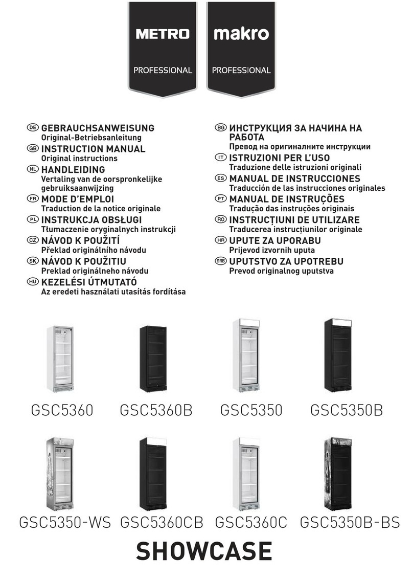 METRO PROFESSIONAL makro PROFESSIONAL GSC5360 instruction manual