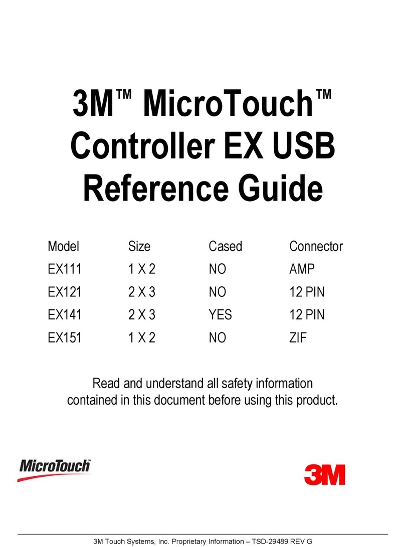 3M MicroTouch EX111 User manual