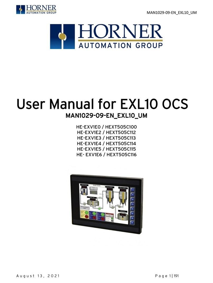 HORNER EXL10 OCS User manual