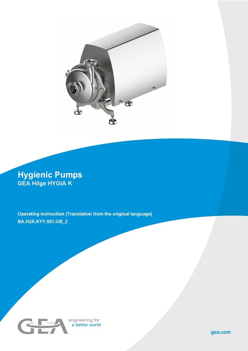 GEA Hilge HYGIA K User manual