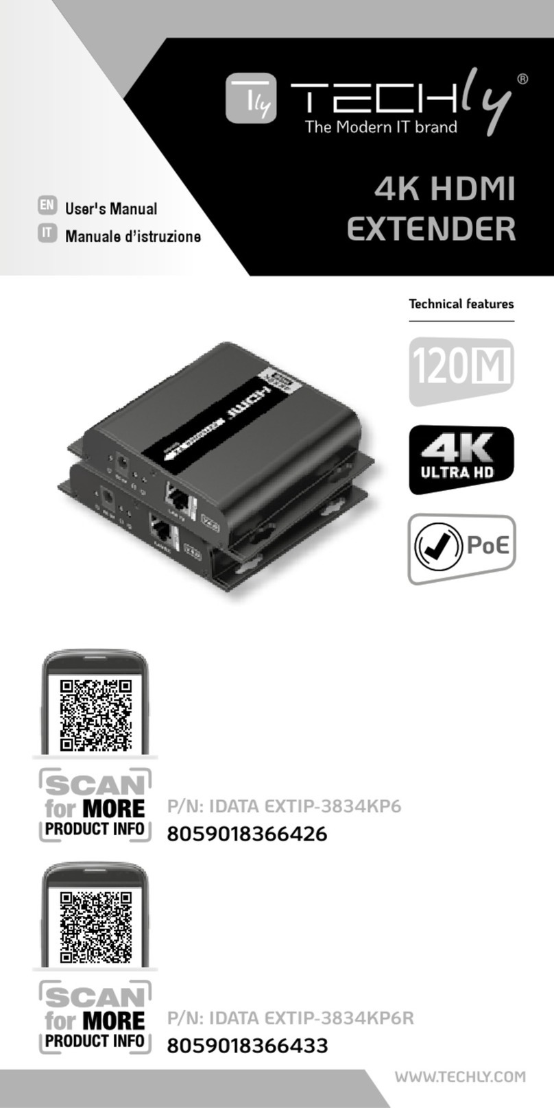 Techly IDATA EXTIP-3834KP6 User manual