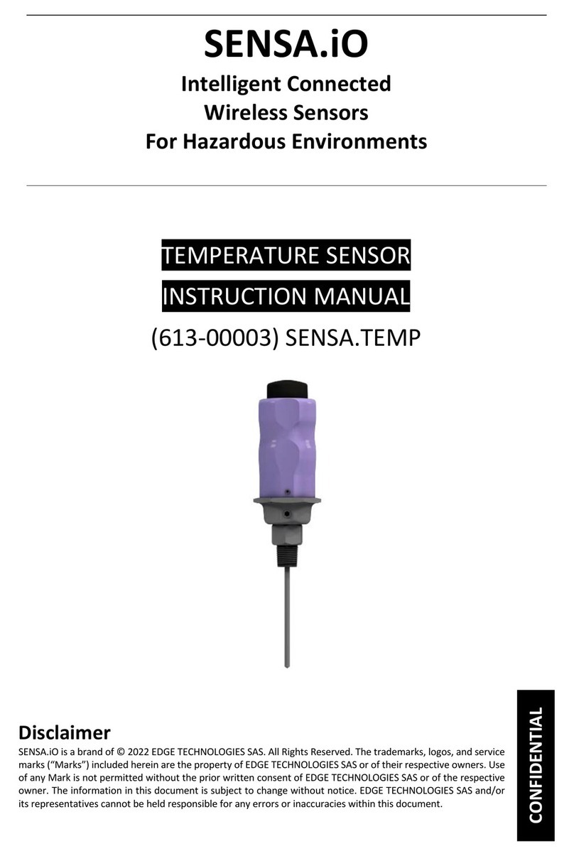 Edge Technologies SENSA.IO SENSA.TEMP 613-00003 instruction manual