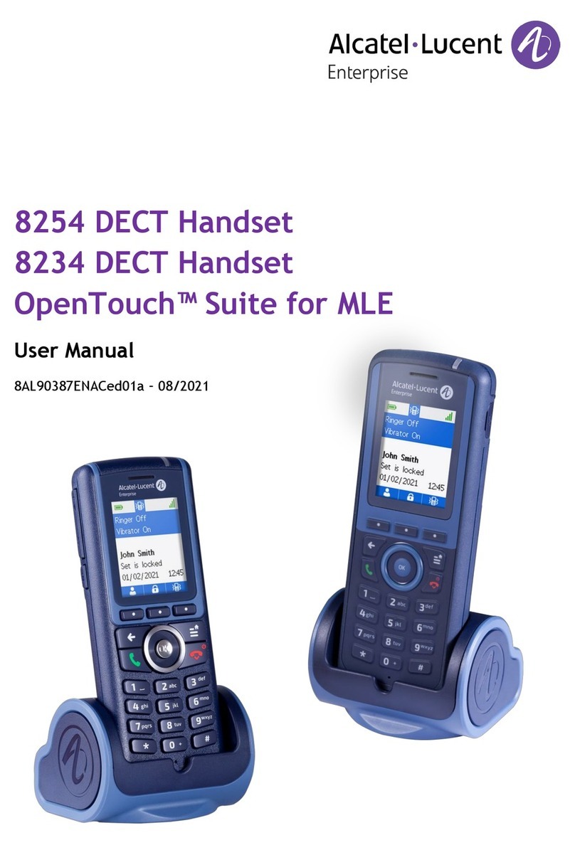 Alcatel-Lucent Enterprise OpenTouch 8254 User manual