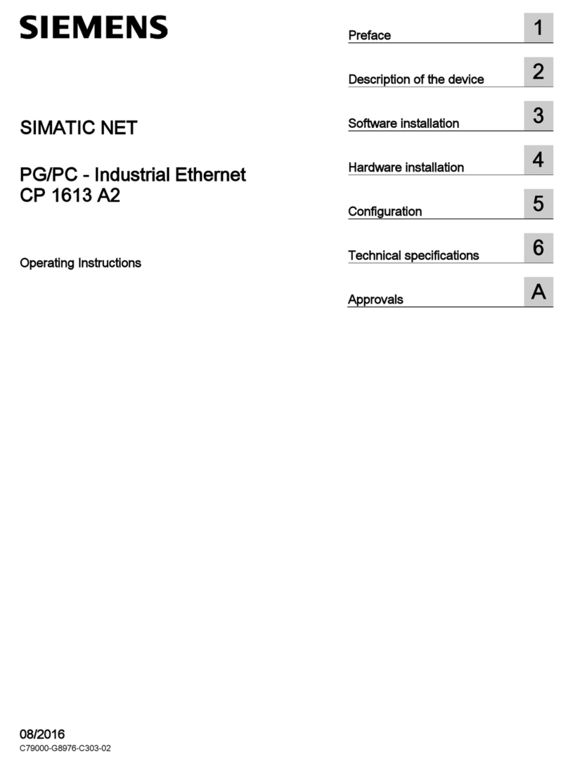 Siemens SIMATIC NET CP 1613 A2 operating instructions
