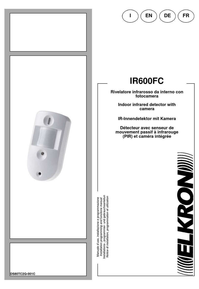 Elkron IR600FC Assembly instructions