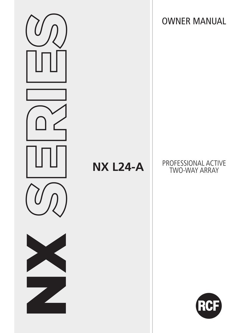 RCF NX L24-A User manual