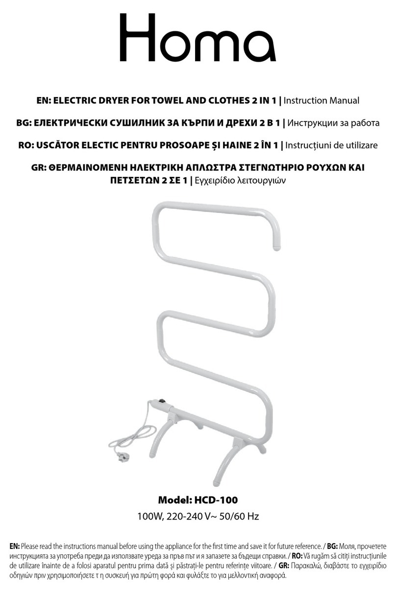 Homa HCD-100 instruction manual