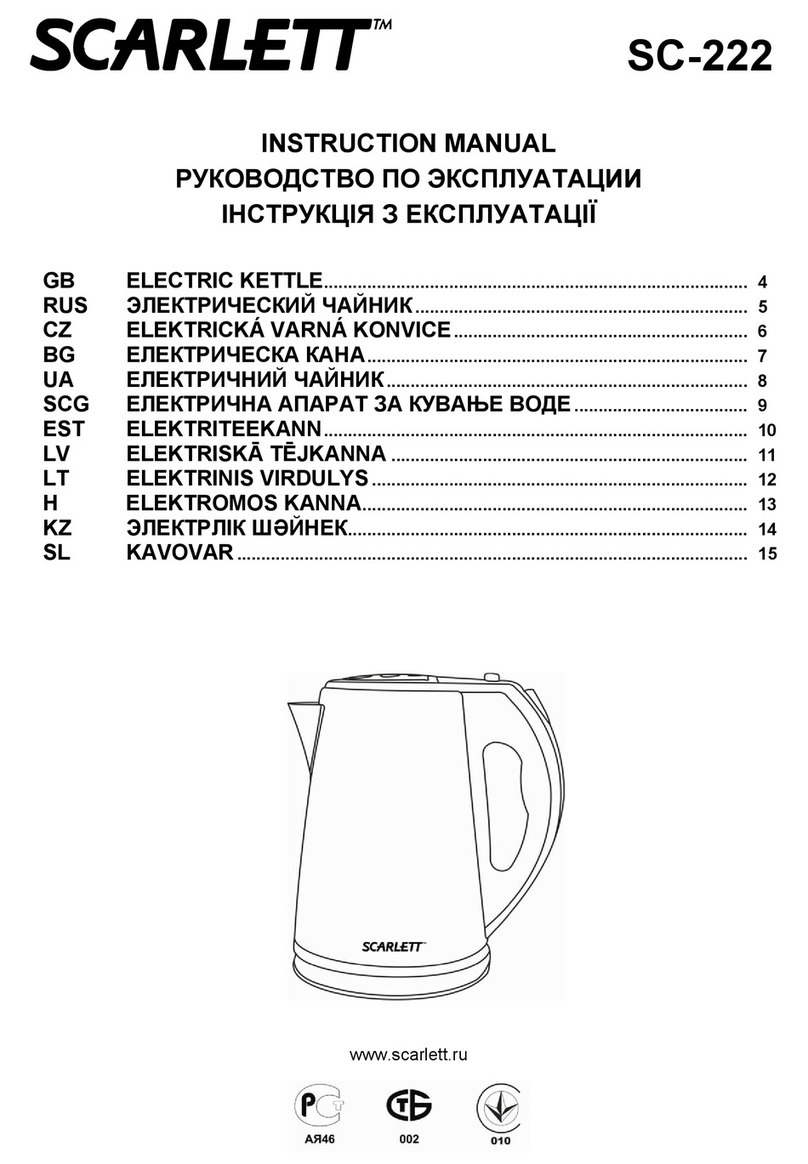 Scarlett SC-222 instruction manual