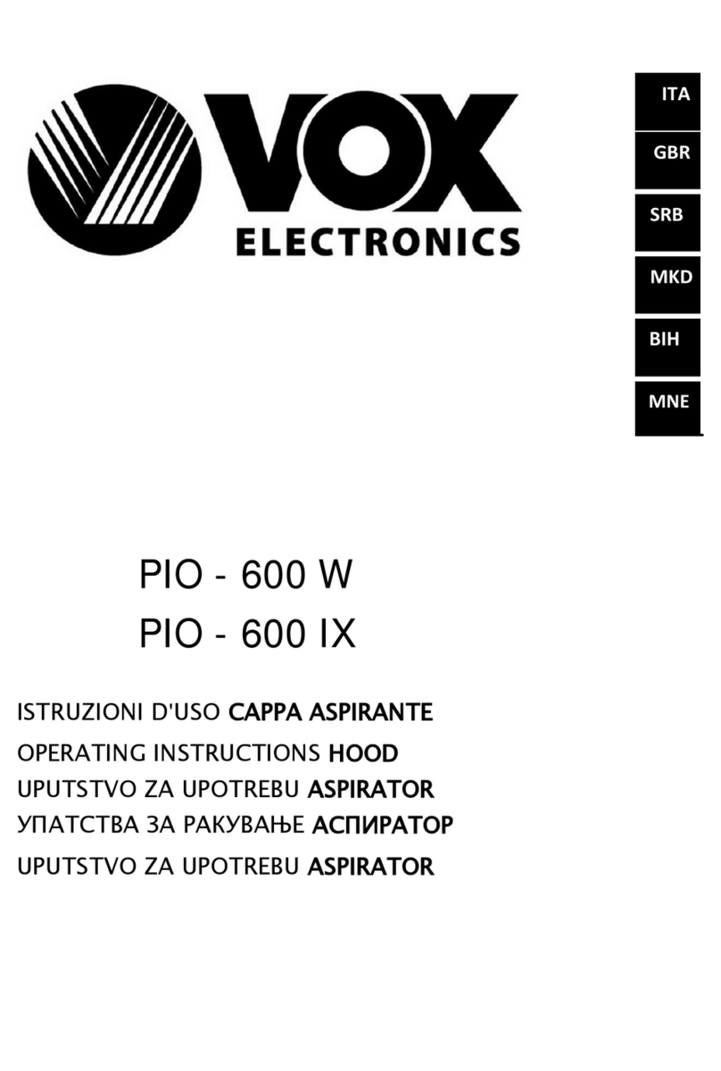 VOX electronics PIO-600 W User manual VOX electronics PIO-600 W User manual