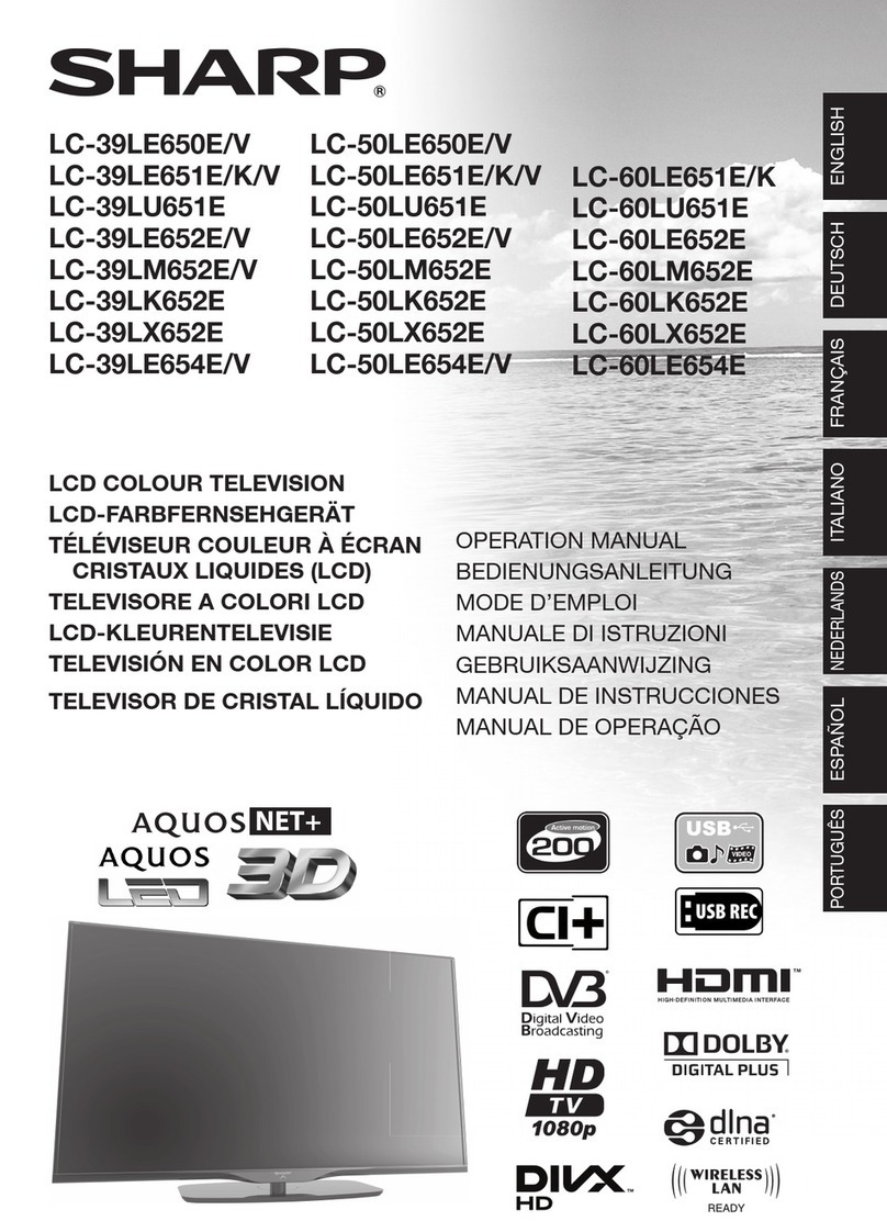 Sharp LC-39LE651E User manual