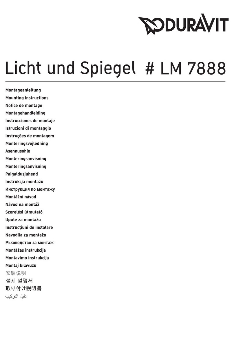 DURAVIT LM 7888 Mounting instructions