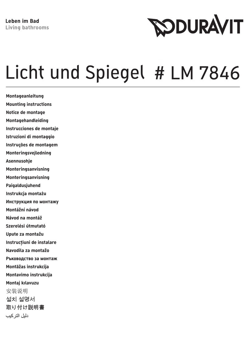 DURAVIT LM 7846 User manual