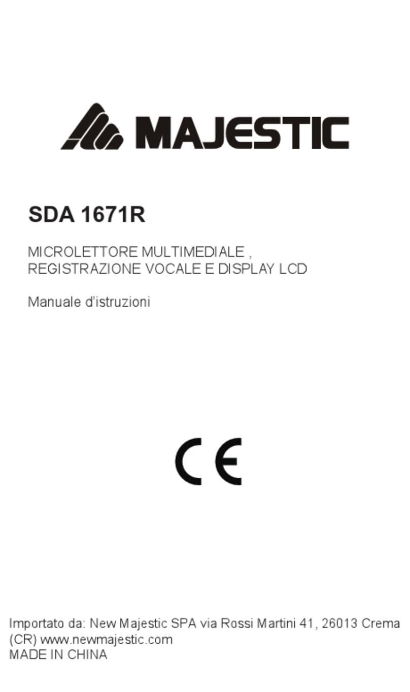 Majestic SDA 1671R instruction manual