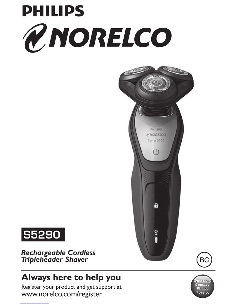 Philips NORELCO 5000 Series User manual Philips NORELCO 5000 Series User manual