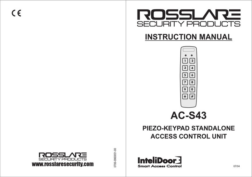 Rosslare AC-S43 instruction manual
