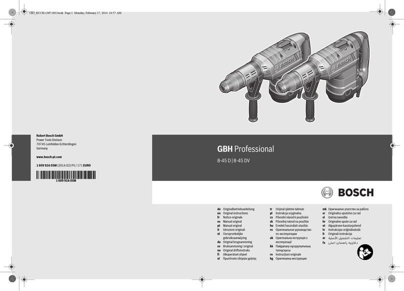 Bosch GBH 8-45 D Professional Original instructions