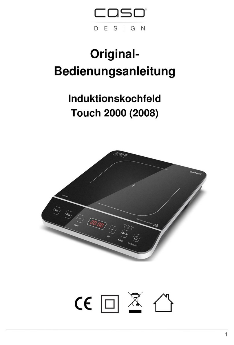 CASO DESIGN Touch 2000 Installation instructions