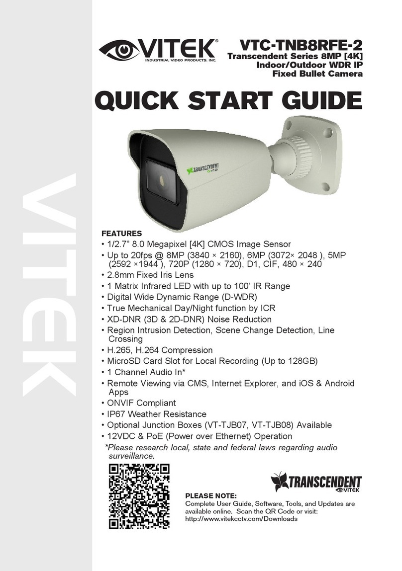 Vitek Transcendent Series quick start guide