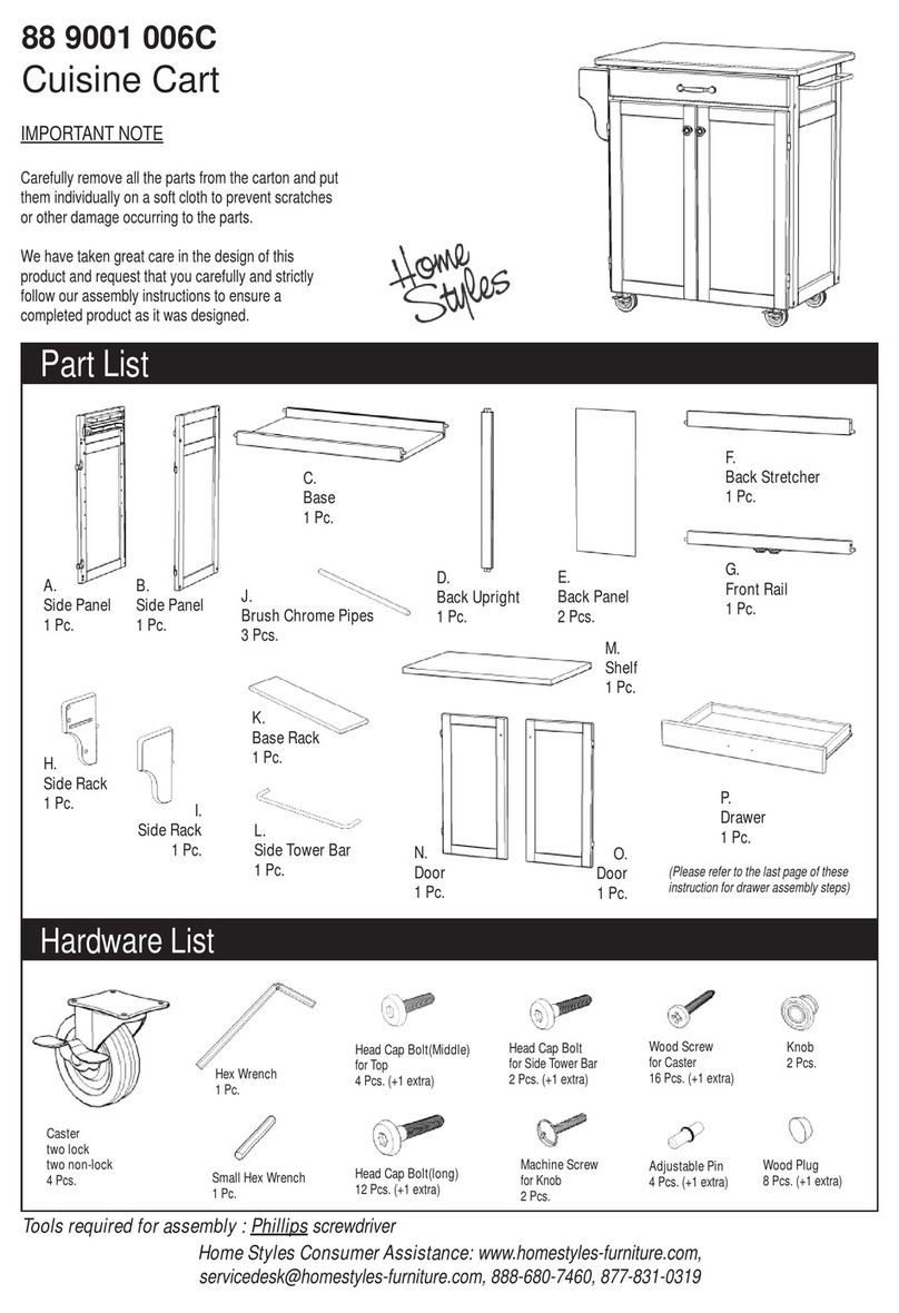 Home Styles 88 9001 006C manual