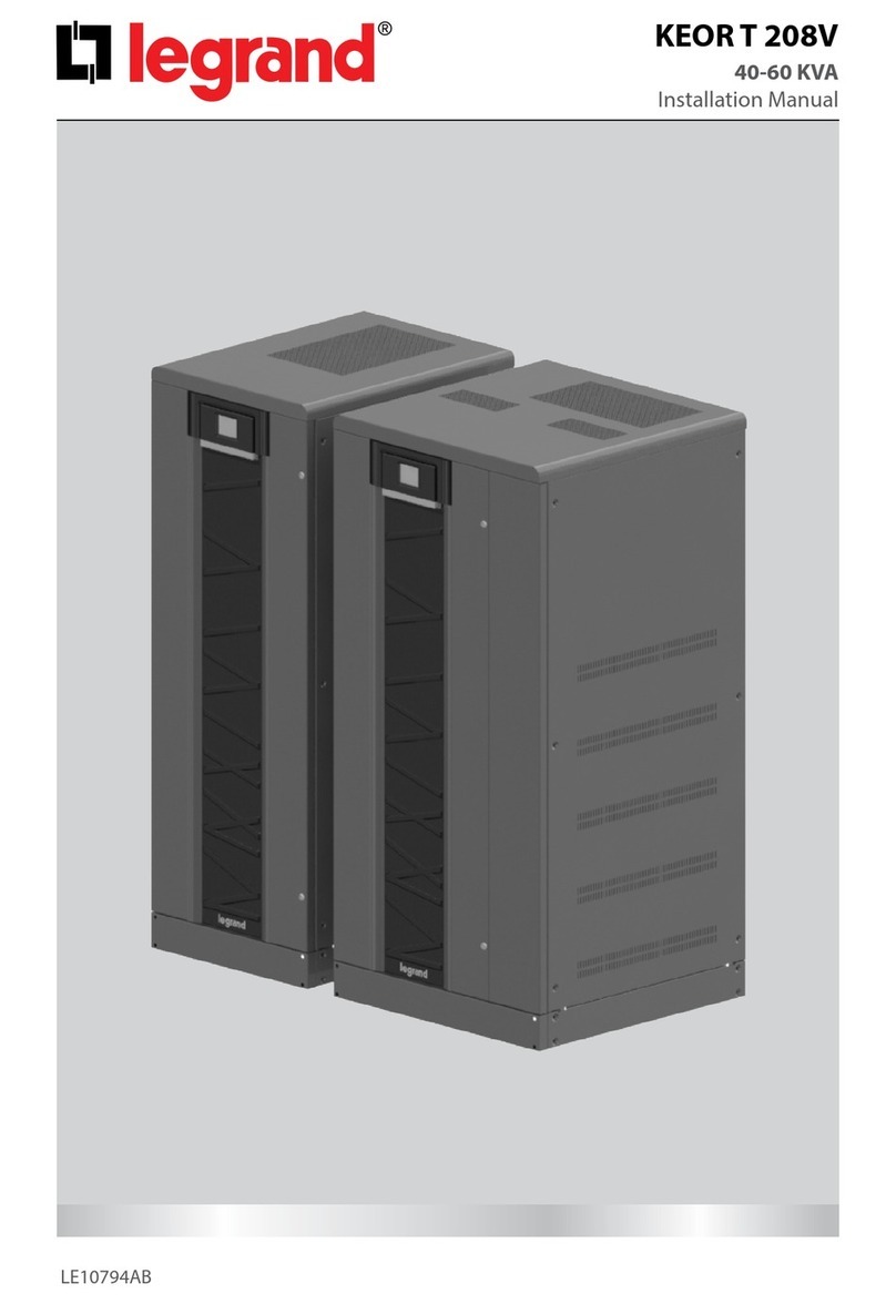 LEGRAND KEOR T 208V 40 KVA User manual