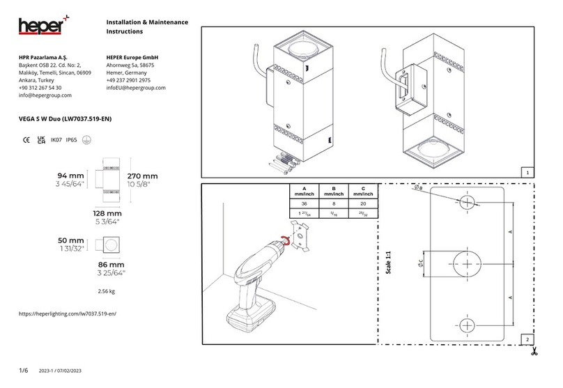 HEPER VEGA S W Duo Installation and operating instructions HEPER VEGA S W Duo Installation and operating instructions
