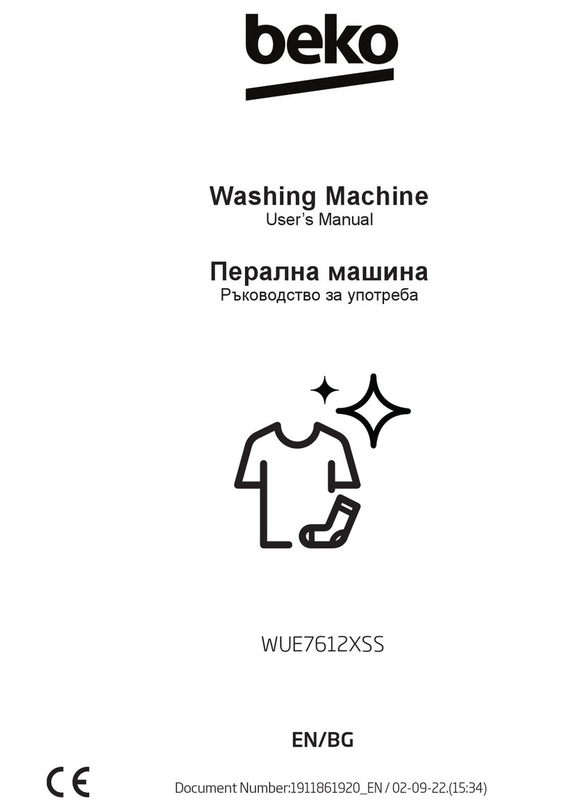 Beko WUE7612XSS user manual