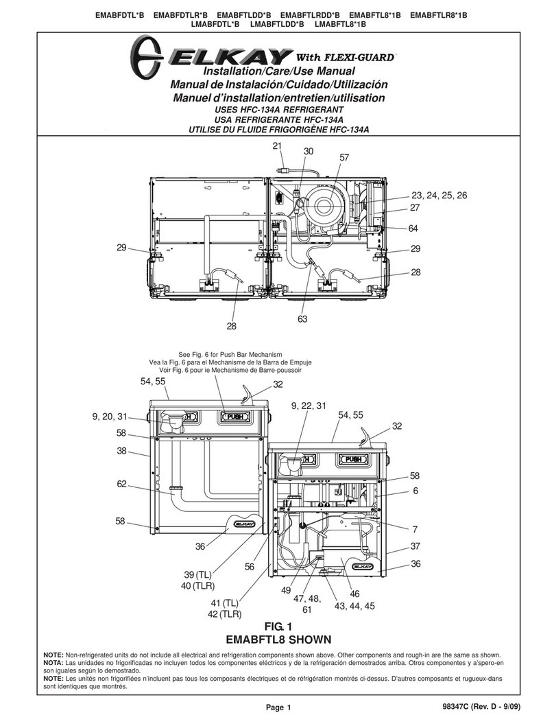 Elkay EMABFTL8 Series Installation, care & use manual
