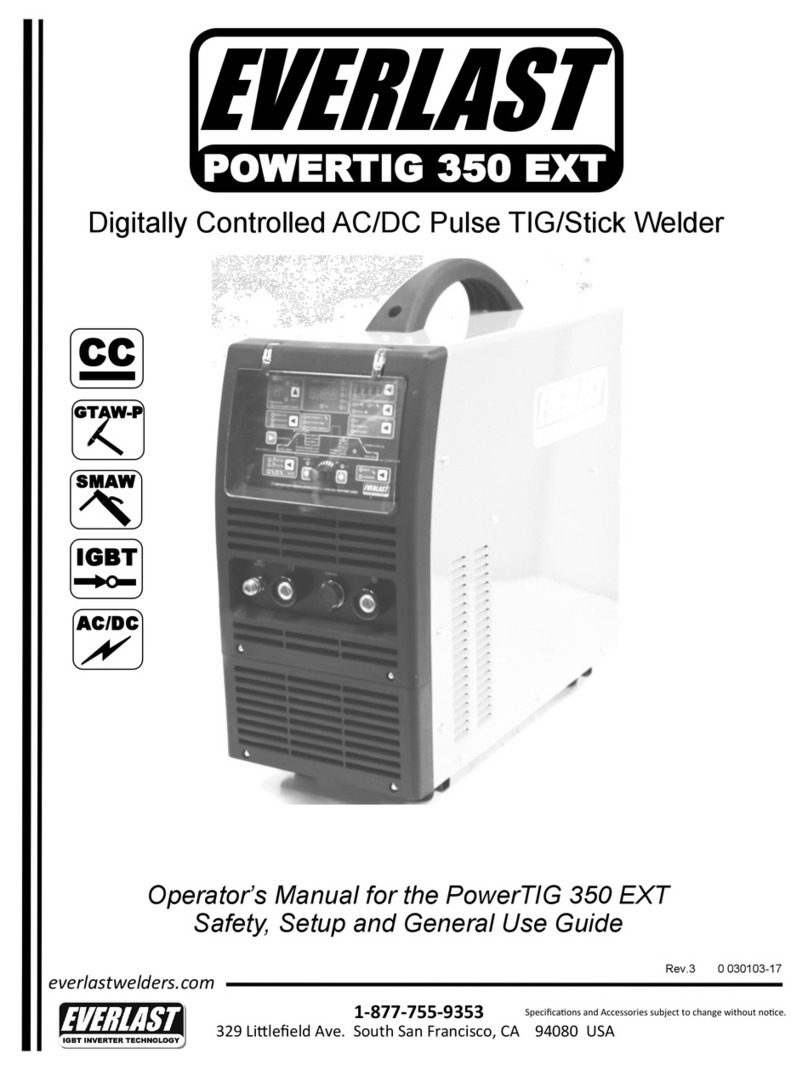 Everlast POWERTIG 350 EXT User manual