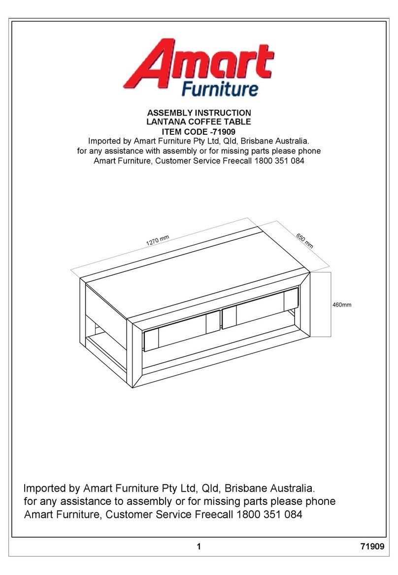 Amart Furniture LANTANA 71909 Assembly instruction
