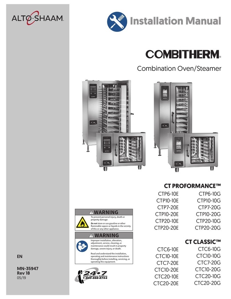 Alto-Shaam COMBITHERM CTP10-10e installation manual