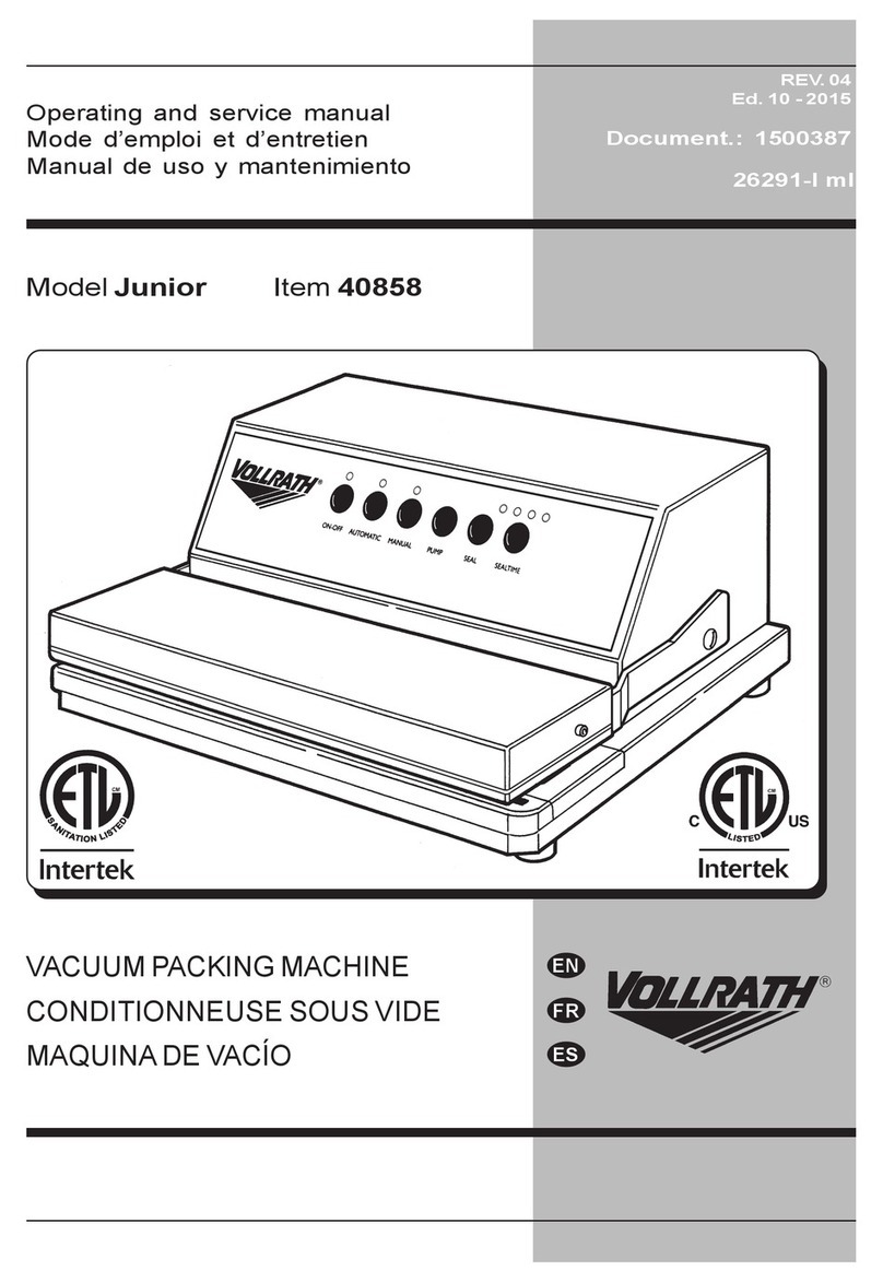 Vollrath 40858 Service manual