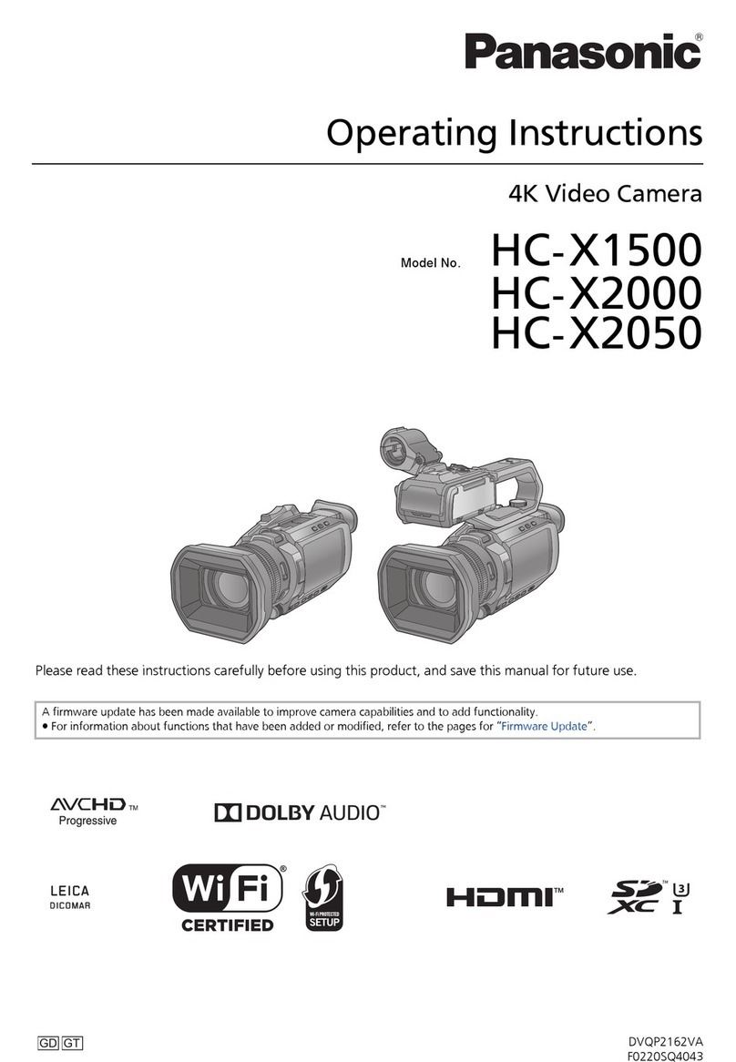 Panasonic HC-X2050 User manual